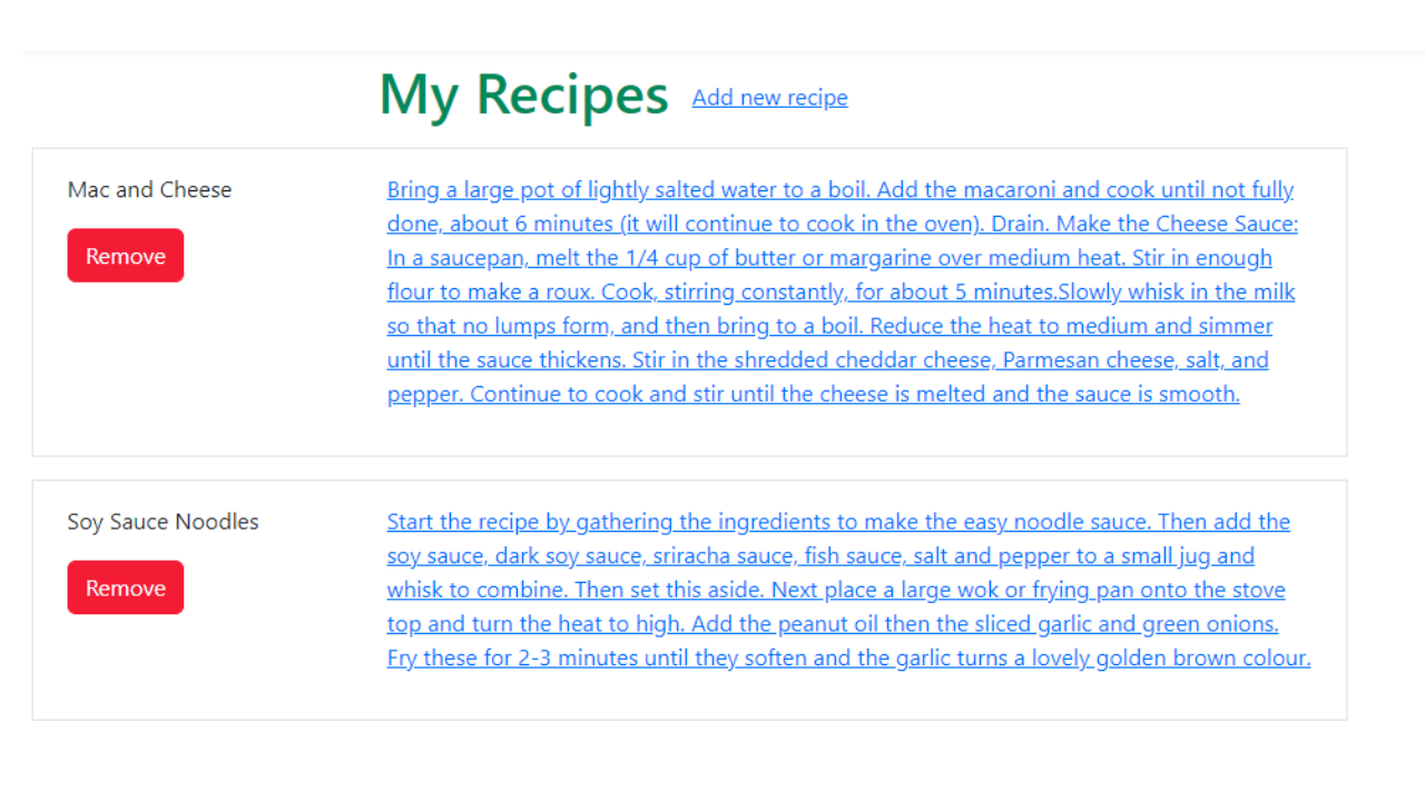 Project Recipe App Image 2